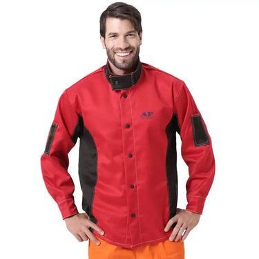 Welding Jacket Flame Resistant Cotton Clothes Worker Clothing for Spark Heat Abrasion Welder Safety Protection